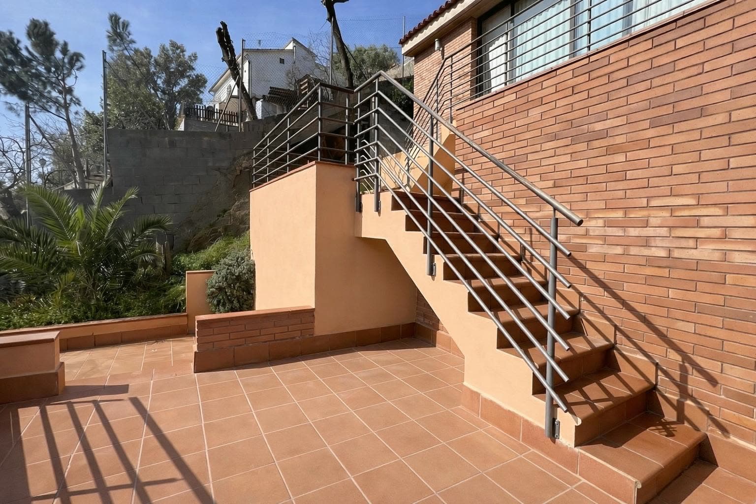 Vista del jardín posterior